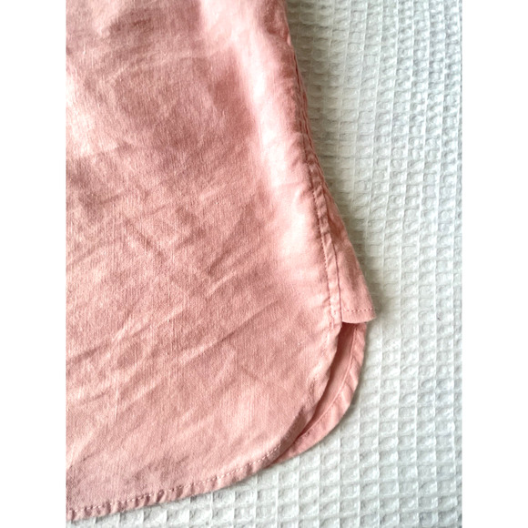 Land's End Womens Shirt Dress Size 16W Linen Blend Sleeveless Pockets - Picture 7 of 8